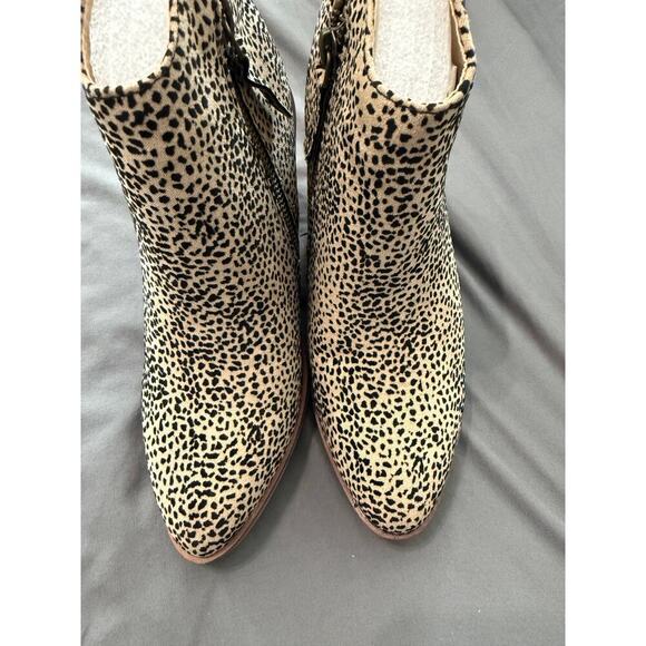 NEW‎ Mia Ankle Boots Tracee Leopard Animal Print Booties Western Size 6 WIDE - Picture 4 of 6